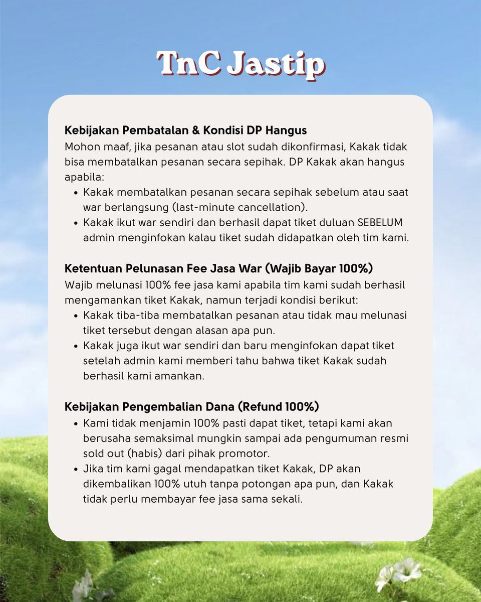 vavioskr's tweet photo. TNC Vavios untuk pemesan tiket BTS CONCERT ‘ARIRANG’ in JAKARTA.

bisa dibaca dulu ya, kalau ada yang bingung bisa ditanya ☺️ https://t.co/w0yVcumGj8