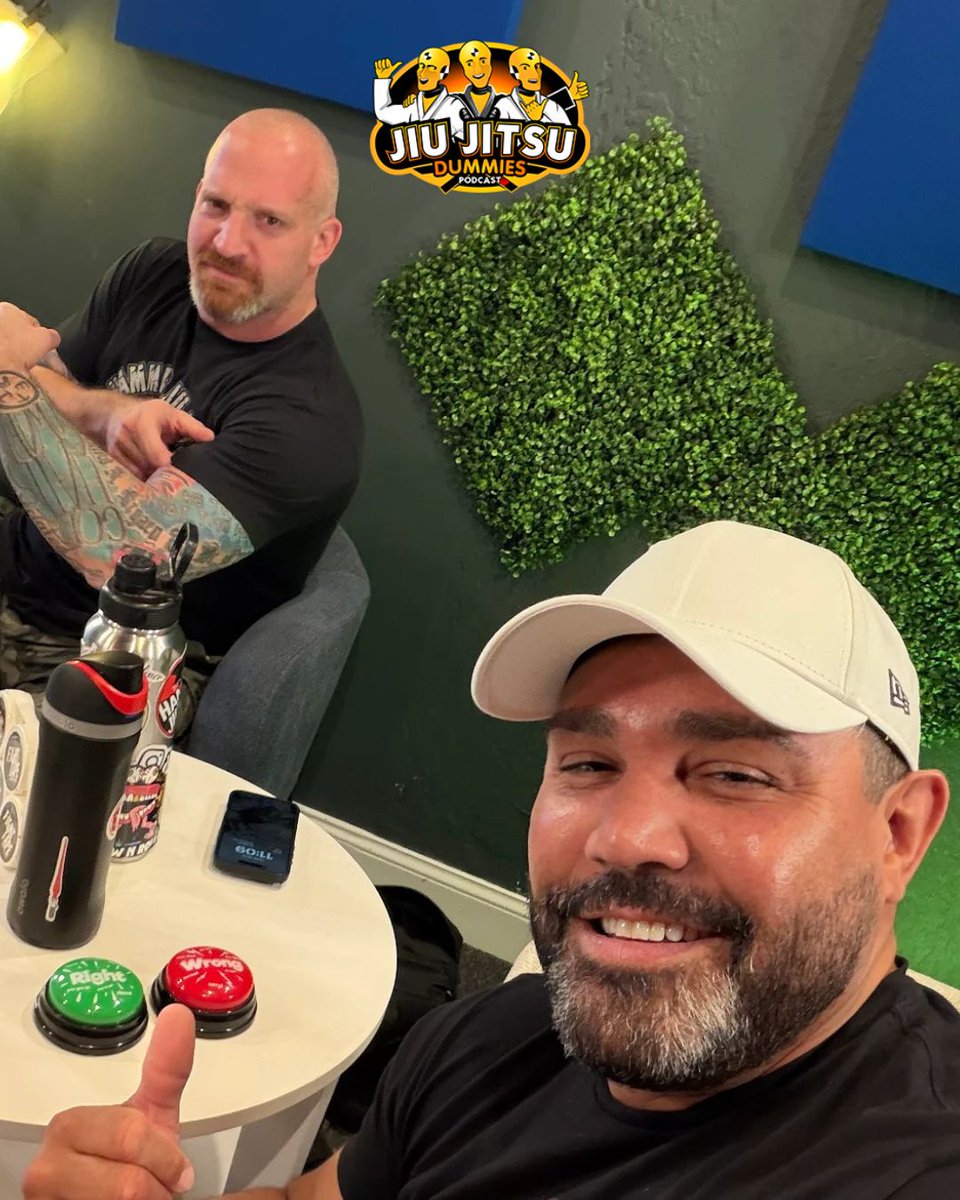 JiuJitsuDummies's tweet photo. 🎙️ Ben and Milton bring the energy every episode with real BJJ stories, honest conversations, sharp insights, and plenty of laughs on the Jiu Jitsu Dummies Podcast.

#JiuJitsuPodcast #BJJLifestyle #MartialArtsCommunity #BJJTalk #JiuJitsuDummies https://t.co/U2DwsZehYx