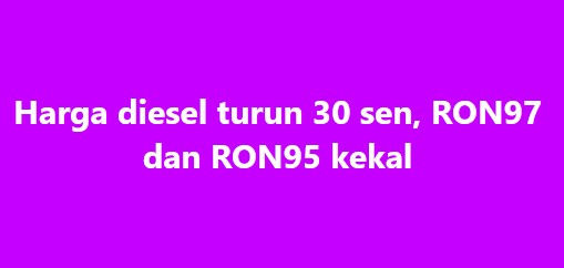 SinarOnline's tweet photo. Harga diesel turun 30 sen, RON97 dan RON95 kekal
SHAH ALAM - Harga runcit diesel di Semenanjung mencatatkan penurunan sebanyak 30 sen kepada RM4.37 berbanding RM4.67 seliter bagi tempoh 18 hingga 24 Jun ini.
#SinarHarian #beritaterkini #diesel #RON97 #RON95 https://t.co/ytAvfrsc2i