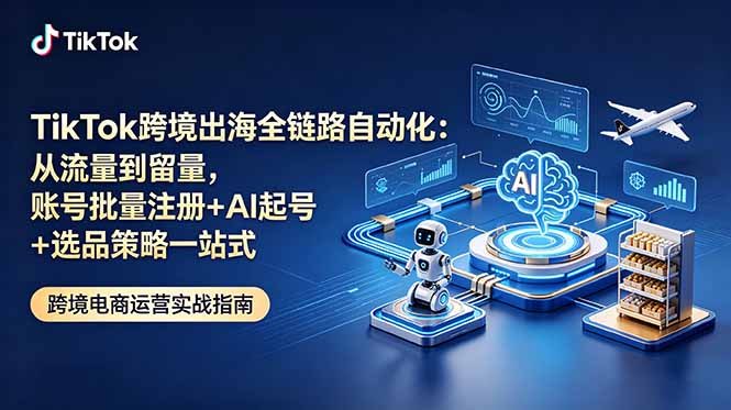 FoF4725's tweet photo. TikTok跨境出海全链路实战课
从账号搭建、AI起号到选品变现全流程教学，掌握内容自动化生产、爆款运营与回款路径，快速布局TikTok跨境赛道。
学习链接【七天有效期尽快转存】：
https://t.co/msdcXTlmVW https://t.co/TIxM4H7NIu