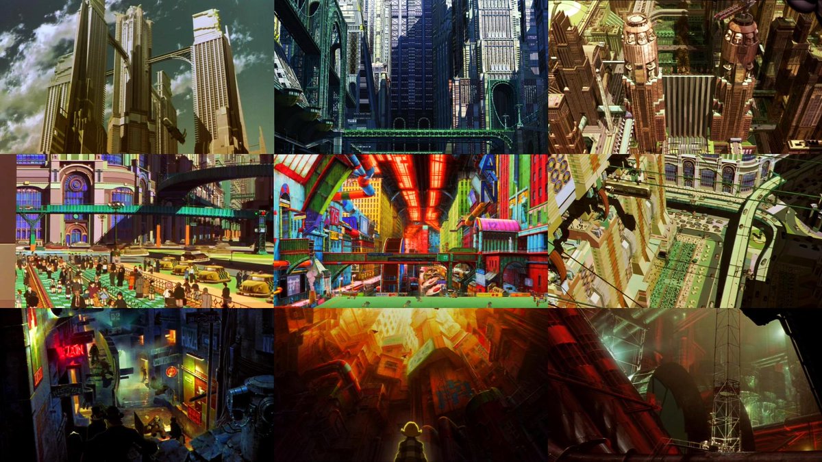 映画『 #メトロポリス 2001 』、舞台・同名の未来都市。 経済・科学
