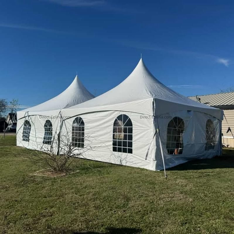 EdithQian's tweet photo. Elegance under open sky! ✨ Our high peak canopy tent turns any backyard into a gorgeous event venue, perfect for weddings, birthday parties &amp; outdoor gatherings.
Classic arched window design + durable white canopy fabric delivers premium looks &amp; all-weather protection. https://t.co/uWD27yzo6W