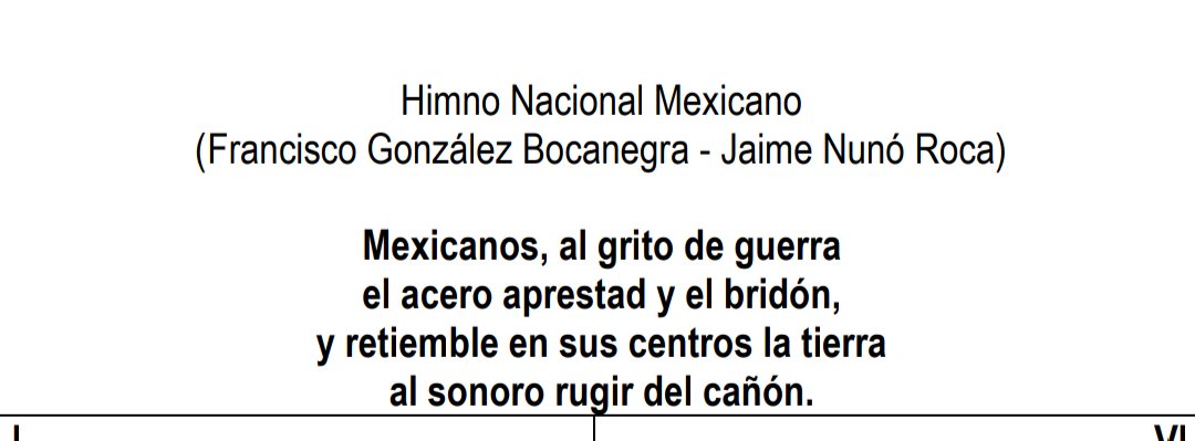 ElMdelaM's tweet photo. @dieterquintero Aquí les dejo estas capturas del documento que cada año les doy a mis alumnos (primaria y secundaria) , para que los que no  conocen nuestro Himno Nacional completo puedan hacerlo😀 Cualquier duda o comentario, aquí andamos 🇲🇽 https://t.co/QcRHB7i7gx