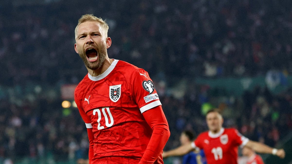 AdilAli2298's tweet photo. 🏆 CLASH OF TITANS: European Class vs. Middle Eastern Grit! 
​Austria marks their World Cup return with a hard-fought 3-1 victory over a resilient Jordan side! 
​#AustriaVsJordan
 #FIFAWorldCup 
#WorldCup2026 
#MarkoArnautovic #ChristophBaumgartner #KonradLaimer
 #AliOlwan https://t.co/xBagAMlv5q