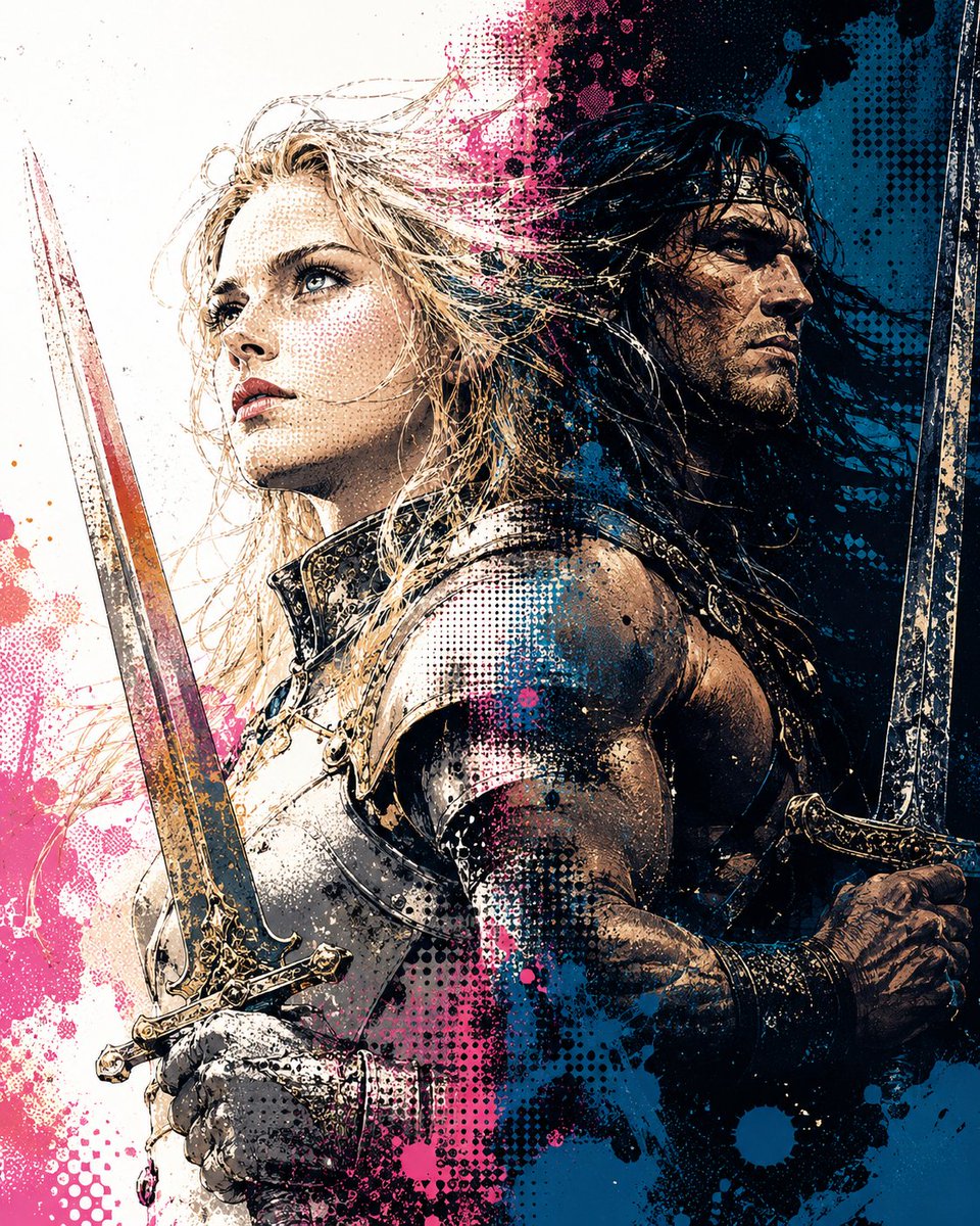 Back-to-Back Dual Sword Warriors