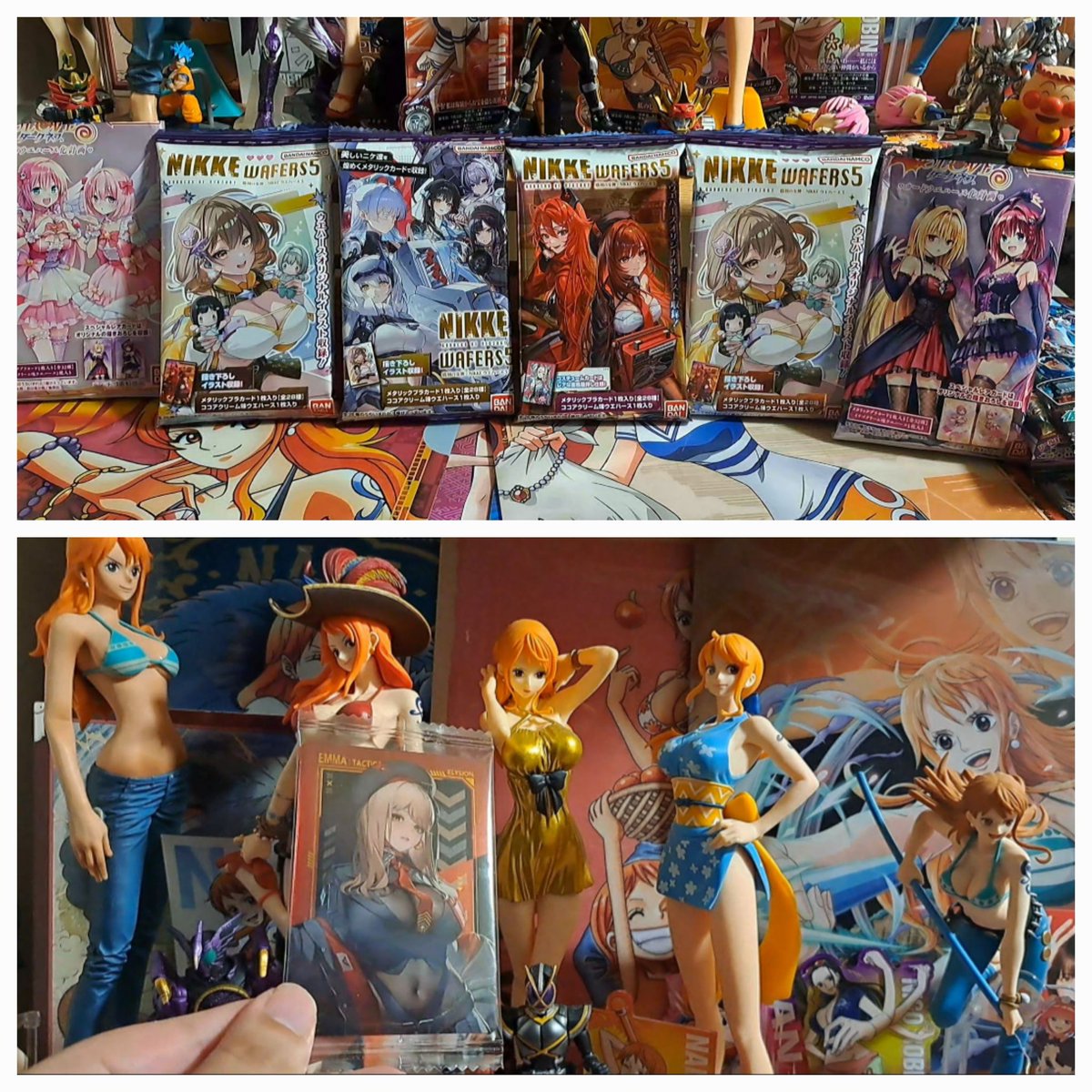 4guy23nn's tweet photo. 今回、出たnikkeウエハースの結果です、次回、出かける時に、とある所にnikkeウエハースがあれば購入しょうと思います　#nikke https://t.co/iWy5S7N29T