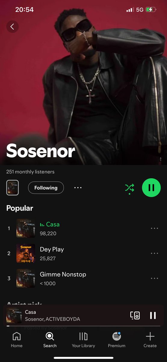 OfficialSosenor's tweet photo. @john322226 Casa by sosenor out and banging on all platforms few hours after release 

https://t.co/w8dyUZeddZ https://t.co/29RoABwQmD