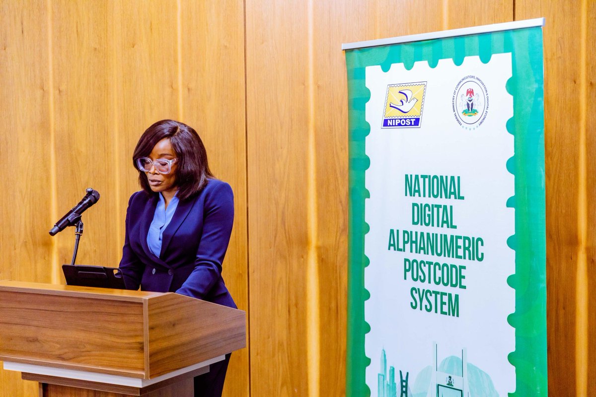 NipostNgn's tweet photo. The engagement brought together key government institutions, security agencies, regulators, and technical partners to align on the implementation of a unified national addressing framework that will support digital transformation, enhance security, improve emergency response, strengthen address verification, and enable more efficient public and private sector service delivery.

Speaking at the workshop, the Postmaster General/CEO of NIPOST, @tola_odeyemi emphasized that accurate and standardized addressing is fundamental to national development, effective governance, and a thriving digital economy. She noted that the success of the initiative will depend on strong stakeholder collaboration and widespread adoption.

The Honourable Minister of Communications, Innovation & Digital Economy, @bosuntijani described the Alphanumeric Digital Postcode System as a critical component of Nigeria’s digital public infrastructure, designed to provide every location in the country with a unique and verifiable digital address.

The National Security Adviser, @NuhuRibadu represented by Major General Adamu Laka (Coordinator, NCTC), pledged full security sector support, describing the system as a strategic tool for security operations, emergency response, and location-based intelligence. Nigeria's digital addressing infrastructure is here. 

As Nigeria accelerates its digital transformation agenda, the Digital Postcode System is poised to unlock greater efficiency in logistics, e-commerce, financial services, planning, security operations, and citizen service delivery.