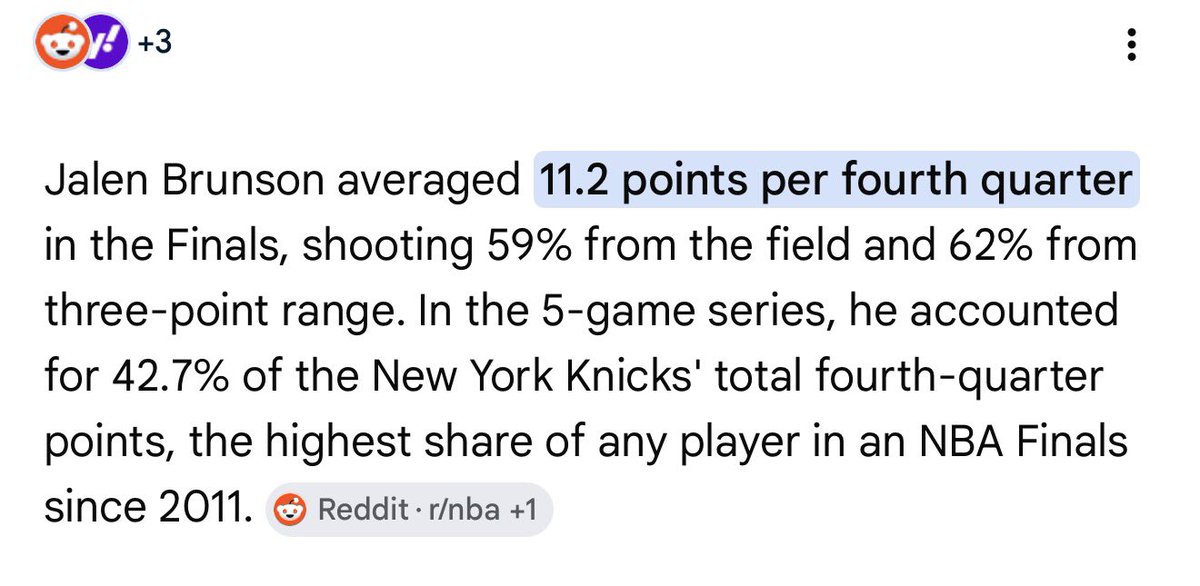 clear_mamba's tweet photo. @wheatonbrando @Cuse714 @Knicks97107463 In what world did he outplay Brunson in the Finals? 

Does closing the most important part of the game not matter to you? https://t.co/N7LqlwRuxB