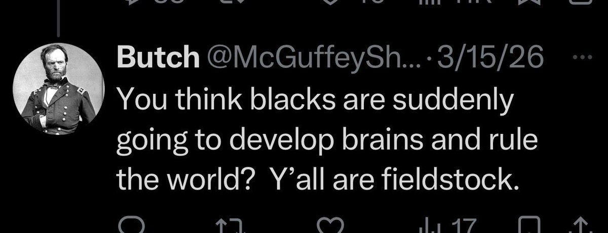 How_Big_Is_You's tweet photo. @McGuffeyShuffle @elianayjohnson @peterjhasson And look who you turned into. A racist piece of shit. https://t.co/Jb4hd7YzL5