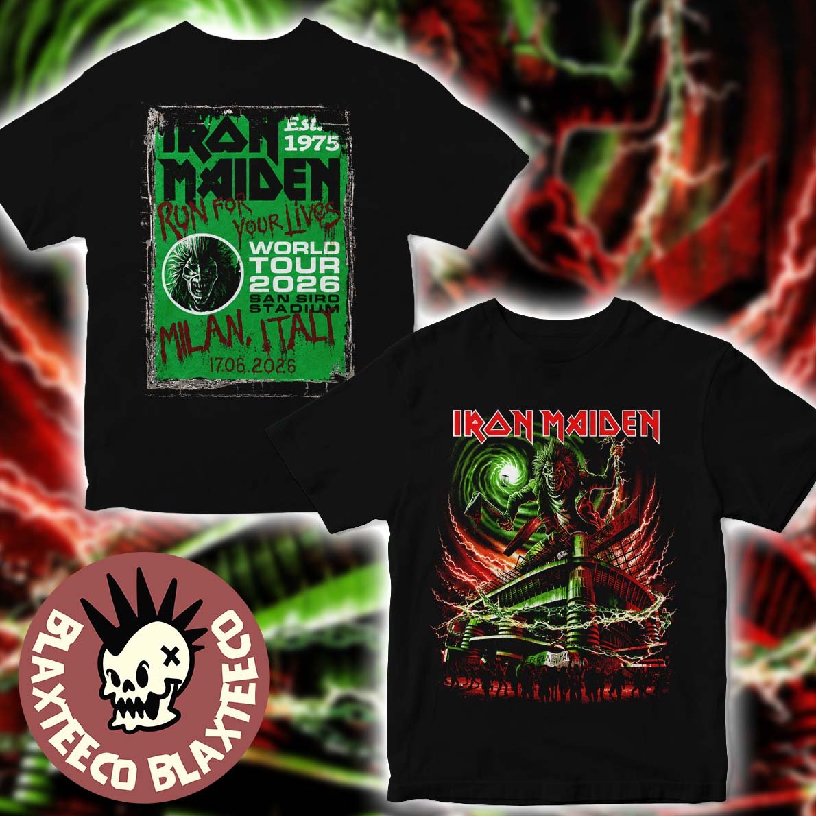 blaxteeco's tweet photo. Iron Maiden Italy 2026 Tour Exclusive Event Tee For Milan Italy At San Siro Stadium On 17 June 2026 Forza Maiden Eddie With Axe T-Shirt #IronMaiden
>>> Check it here: https://t.co/C8OLeX2ydU https://t.co/AZxfnHdGFw