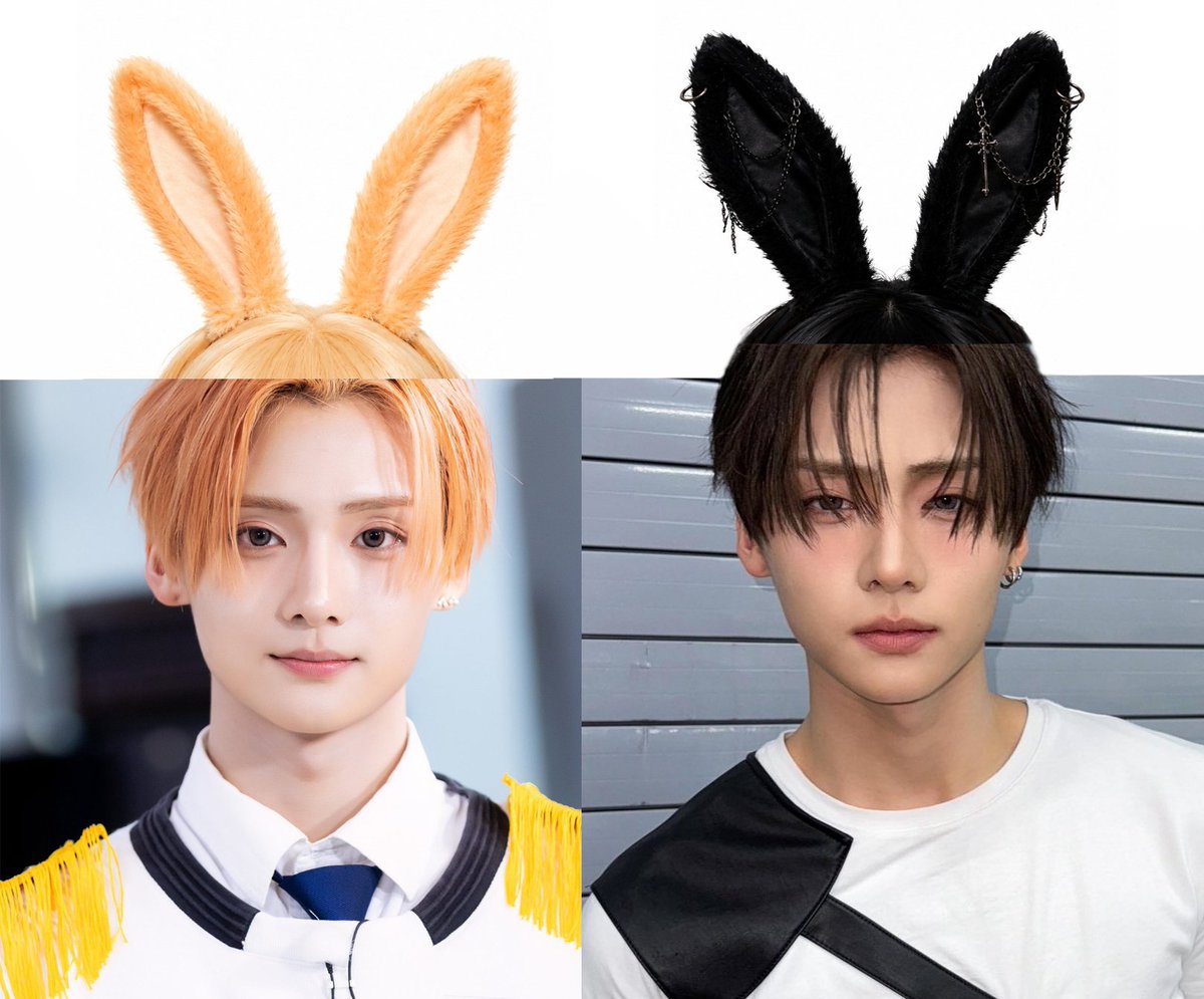 sos2sos2so's tweet photo. 🐇🐇🧡🖤 https://t.co/NPTXEg3FFz