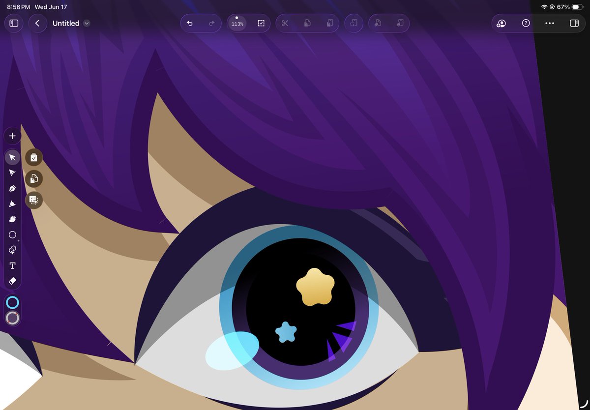 zeri_arts's tweet photo. Peekaboo! 👀

My OC’s been staring at me for the past few hours as I redraw her hair everytime i’m not satisfied with the outcome 👁️👄👁️

#wip #vgen #vgencomms #twitchemotes #emotes #art https://t.co/2oDQVJV0at