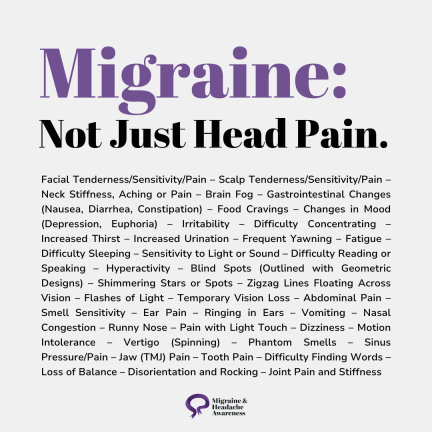 SWHR's tweet photo. June is Migraine &amp; Headache Awareness Month! 16% of US adults report #migraine or severe #headache. Each person experiences migraine differently &amp; there are a wide range of symptoms.

Start your path to better days: https://t.co/QZGrCgRqvS #MHAM #PathToBetterDays @CoalitionCHAMP https://t.co/96uyneJJtD
