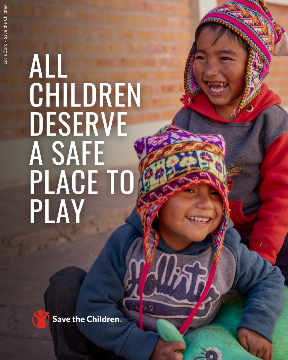 SavetheChildren's tweet photo. Play looks different everywhere, but its impact is universal. It helps children learn, build confidence, make friends and simply enjoy being children.

Whether it's a jump rope, a board game, a swing set or a handmade toy boat, playing is an important part of childhood.

❤️ https://t.co/NXq2fLmhLI