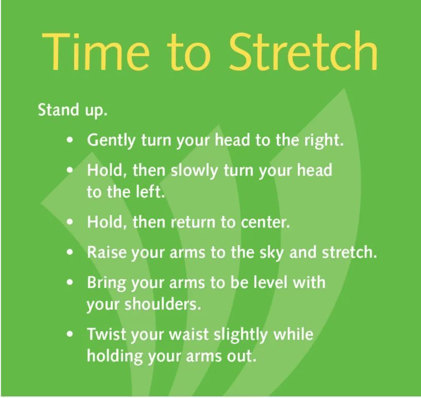 LarryDevine's tweet photo. Health Tip Of The Day!
#HealthTipOfTheDay
#TimeToStretch https://t.co/6V8jOgyuhD