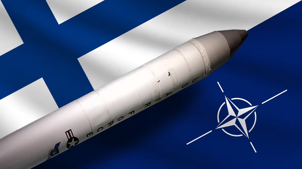 RT_com's tweet photo. Finland lifts ban on hosting nuclear weapons — clearing the way to bring them in

The Defense Ministry insists it's still compliant with the Non-Proliferation Treaty, framing the move as a boost to NATO's collective defense https://t.co/jfdAVYUGuE