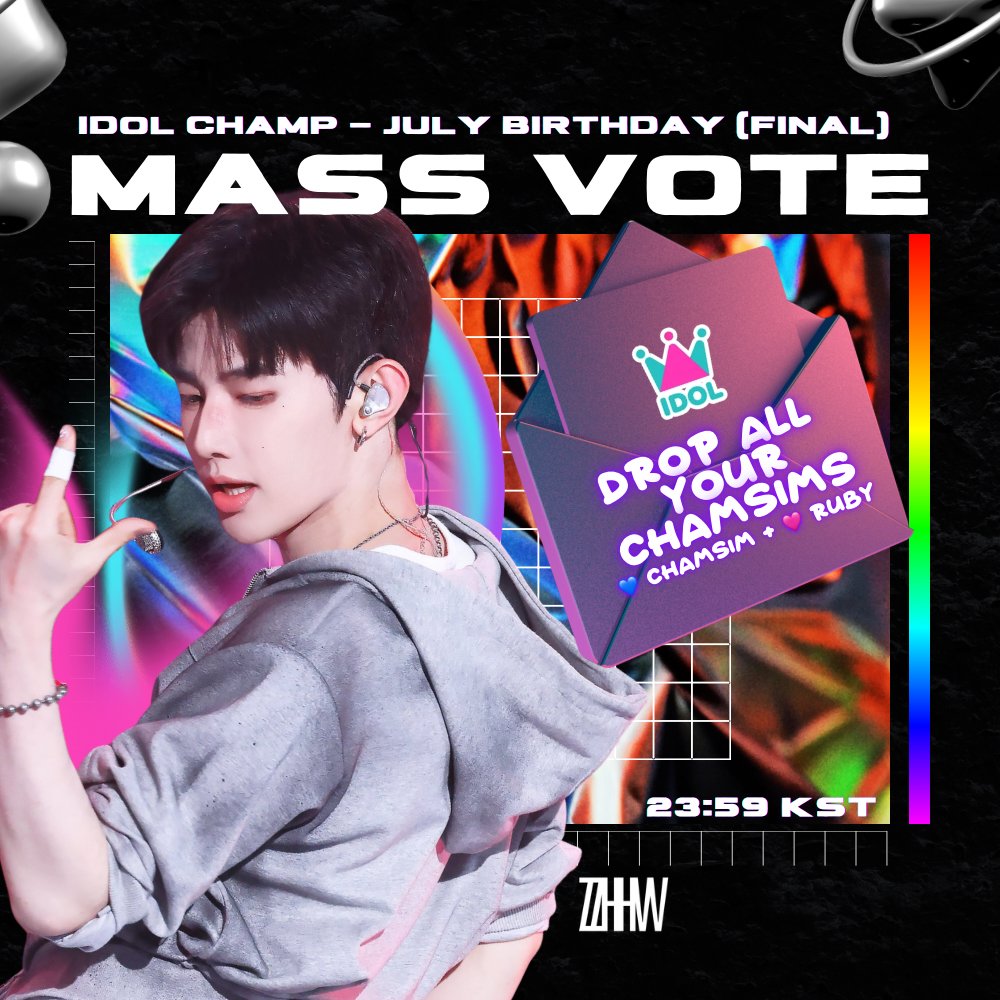 ZHANGHAOVOTE's tweet photo. 🚨 ATTENTION 🚨

MASS VOTE on IDOL CHAMP begins NOW
🎯 TOP 1

‼️DROP ALL CHAMSIM (💙 + 🩷) FROM ALL OF YOUR ACCOUNTS‼️

🔗https://t.co/1nnUrCRYcE

Let's WIN this for #AND2BLE Leader!🔥

#ZHANGHAO #장하오 #章昊 #จางฮ่าว #ジャンハオ
#앤더블 https://t.co/zkOBYdT2Nw