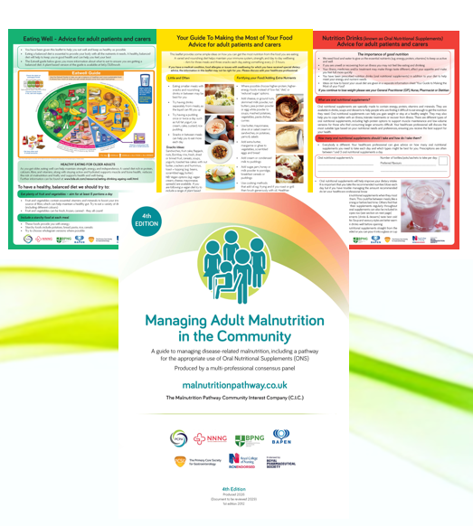 MNpathway's tweet photo. Disease‑related malnutrition affects millions & increases healthcare use, frailty & poor outcomes. We’ve now published the 4th edition of Managing Adult Malnutrition in the Community, with updated evidence, a clearer structure & refreshed patient leaflets for all risk levels. The materials continue to support earlier identification of malnutrition risk, better conversations & improved nutritional care- https://t.co/dqipGNdJDh