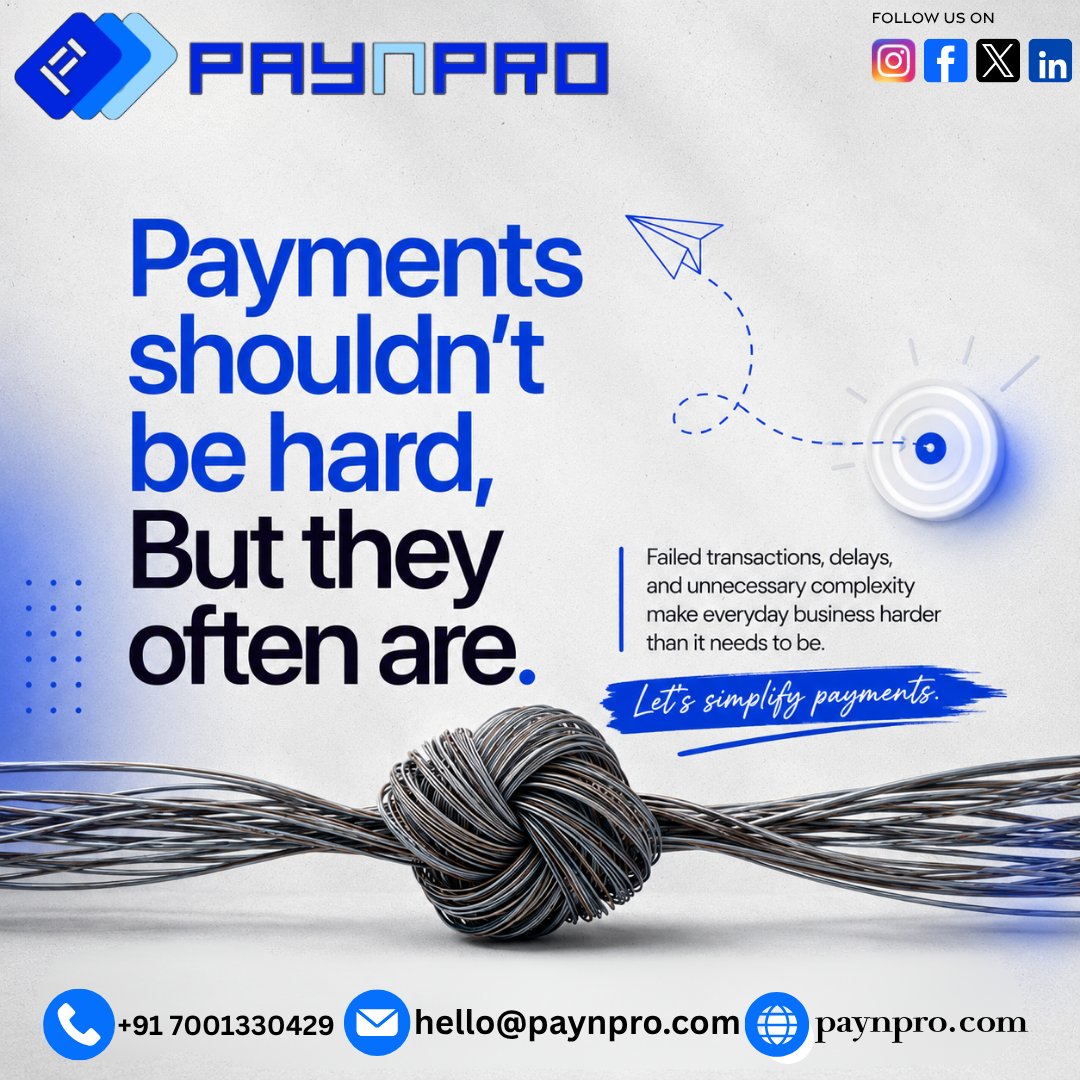paynpro's tweet photo. Take total control of your business cash flow with PAYnPRO! 💳🔥

Stop wasting time switching between disjointed banking apps. 

Optimize your business today: 
🌐 https://t.co/N6cz6w70nu 
📞 +91 7001330429
#Fintech #PAYnPRO #BusinessGrowth #PaymentGateway #DigitalPayments https://t.co/rxKDbSaV9S