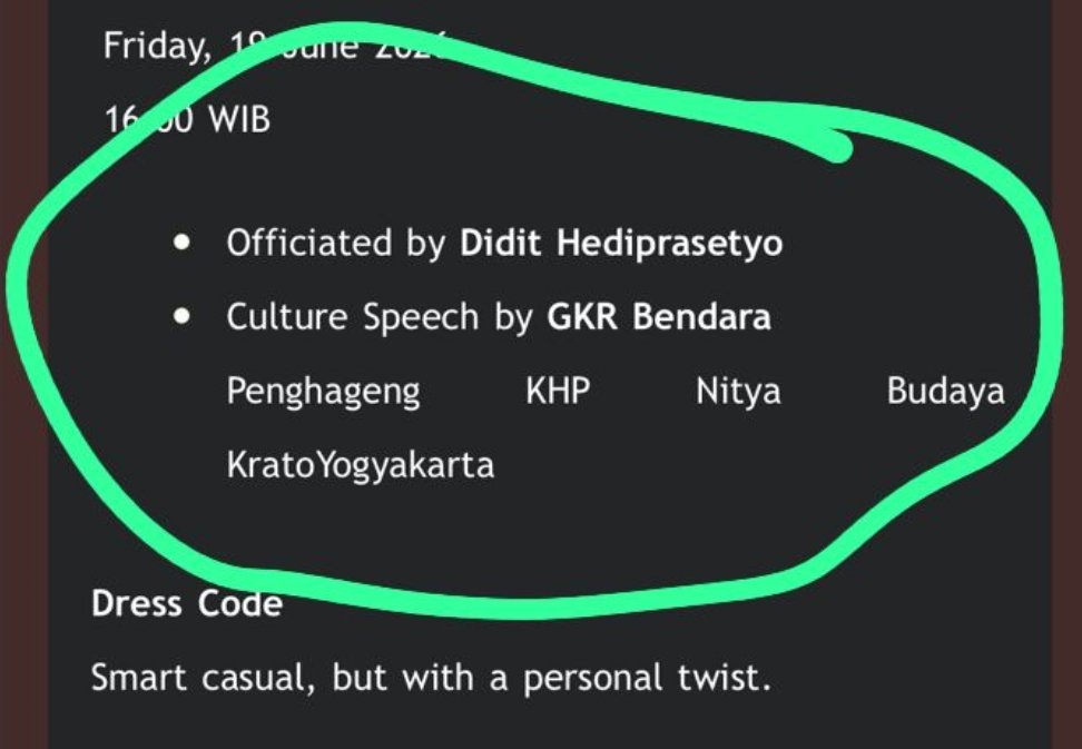 _arungkala's tweet photo. LIHAT SIAPA YANG AKAN MEMBUKA ARTJOG TAHUN INI: SANG SPONSOR?!👀👀👀 https://t.co/7An6MWqxk6