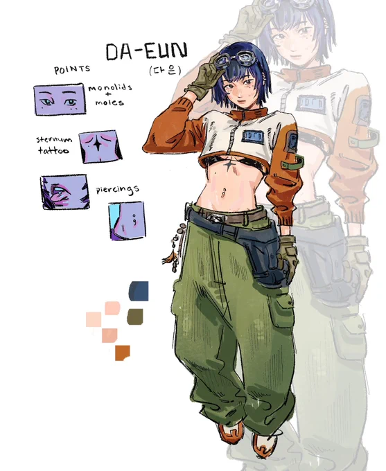 au design of my yuri character 