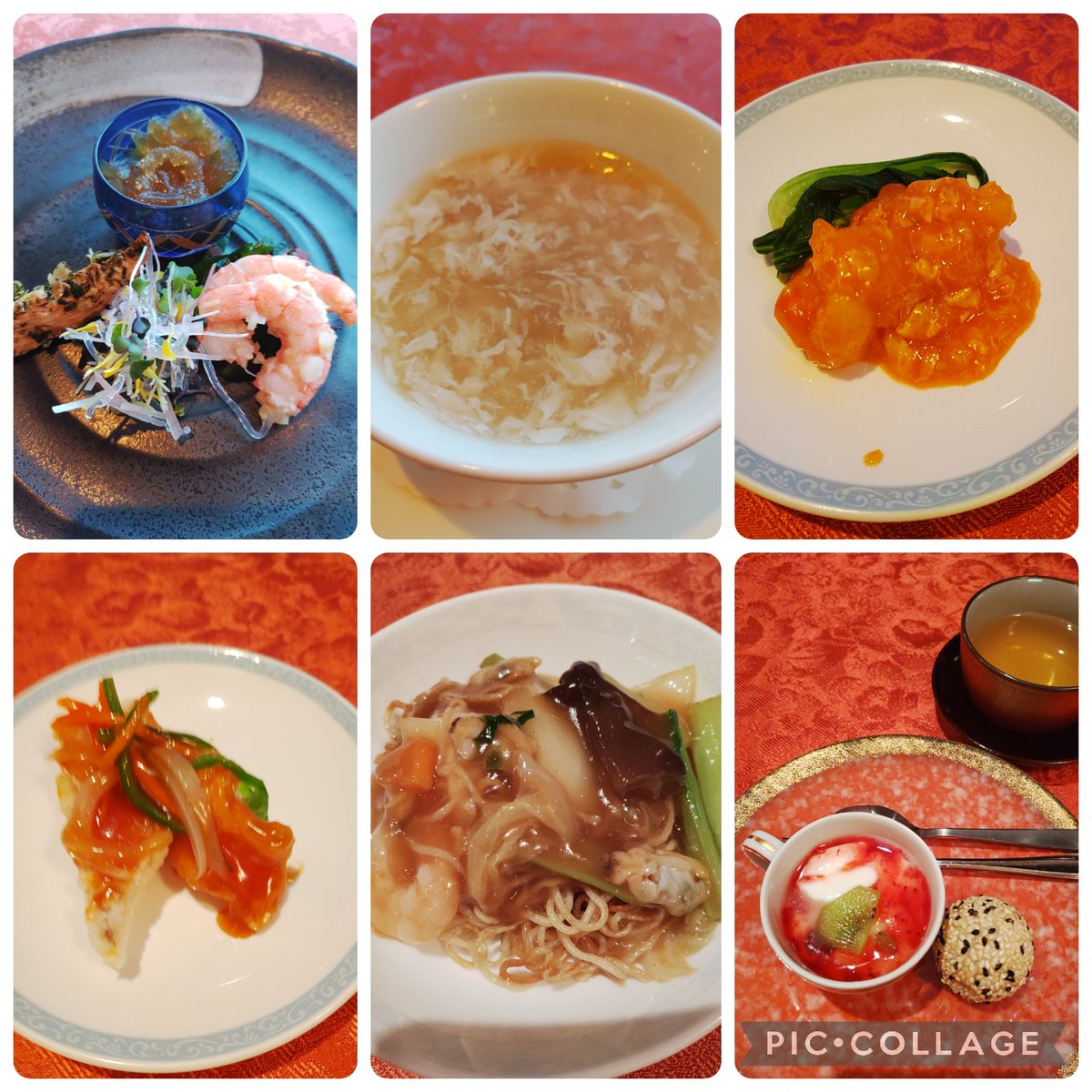 kepurun's tweet photo. ①部屋から見える海
②レストランから見える海
③おゆはんは中華のコース🦐、大皿から取り分けてくれたので楽ちん😆
青椒肉絲もありましたが撮り忘れたァ
④食べてる間に真っ暗に…煌々と光っているところは、MAZDAの工場と思われる(The広島🤭) https://t.co/RLicBM2n29