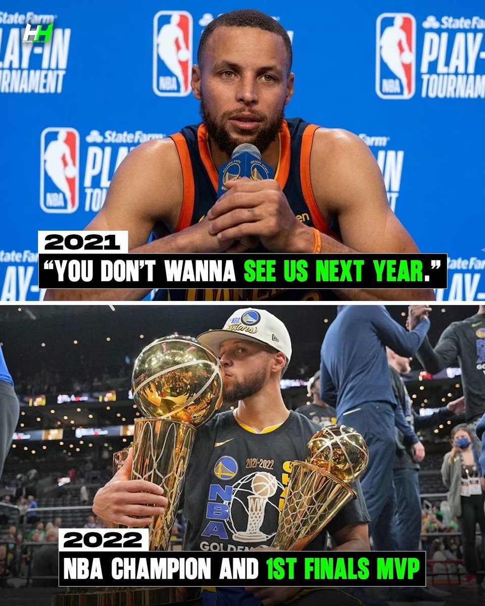 DrGuru_'s tweet photo. After the Warriors missed the playoffs in 2021, many doubted them.

One year later, Stephen Curry delivered.

• 2022 NBA Champion 🏆
• Finals MVP (his first) 🏆
• 31.2 PPG (1st in the Finals)

From a Play-In exit to the top of the basketball world. That's why you never count out Steph Curry. 🐐