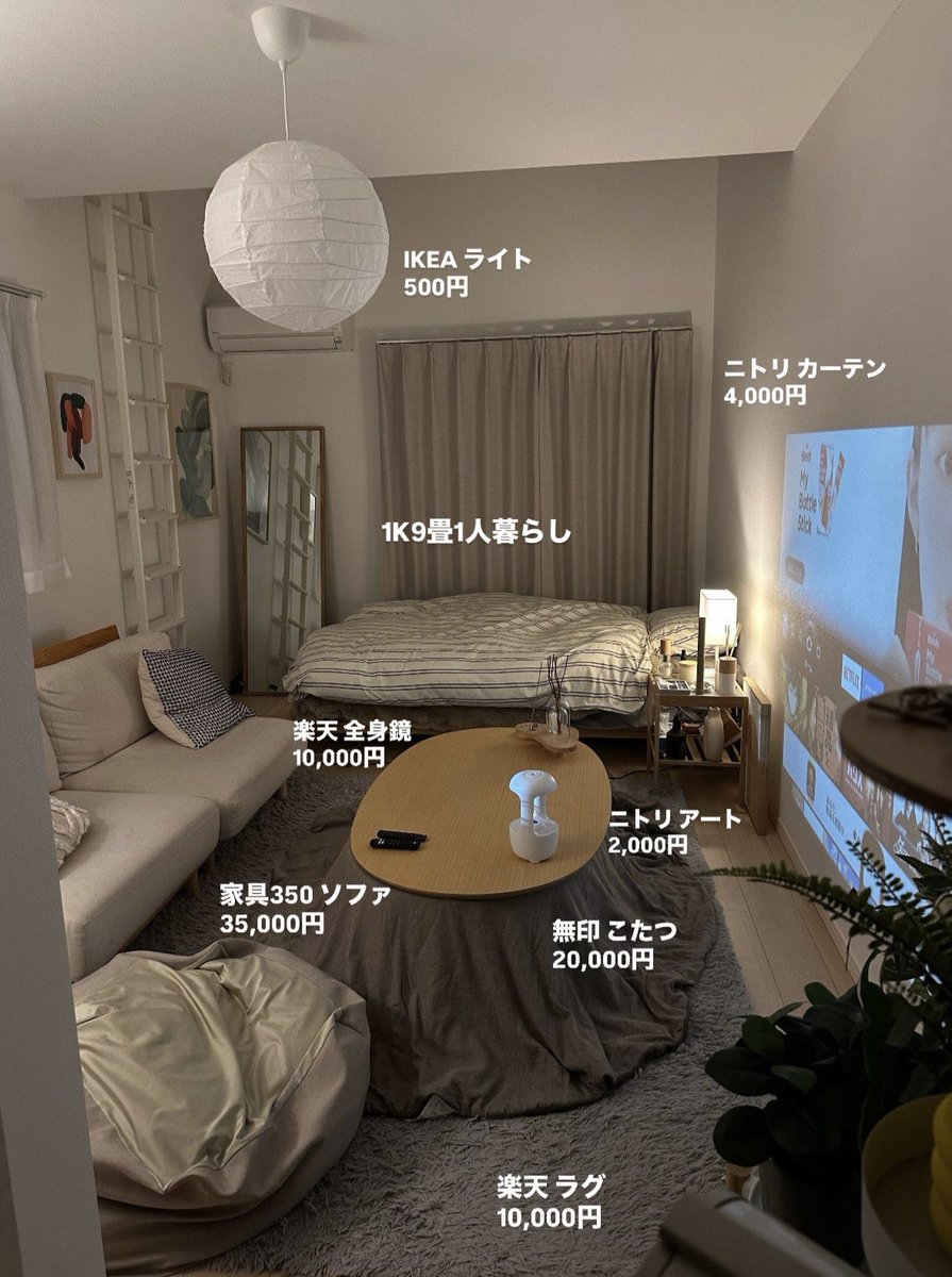 so_rss215's tweet photo. 空っぽの1K9畳部屋がこうなった https://t.co/Nl5sE4khTu