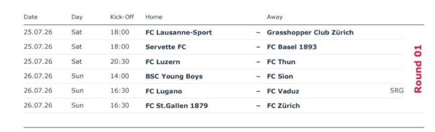 FCBaselUK's tweet photo. #FCBasel1893 open the 26/27 campaign away to @ServetteFC 🔴🔵 https://t.co/KJki0rjCRx