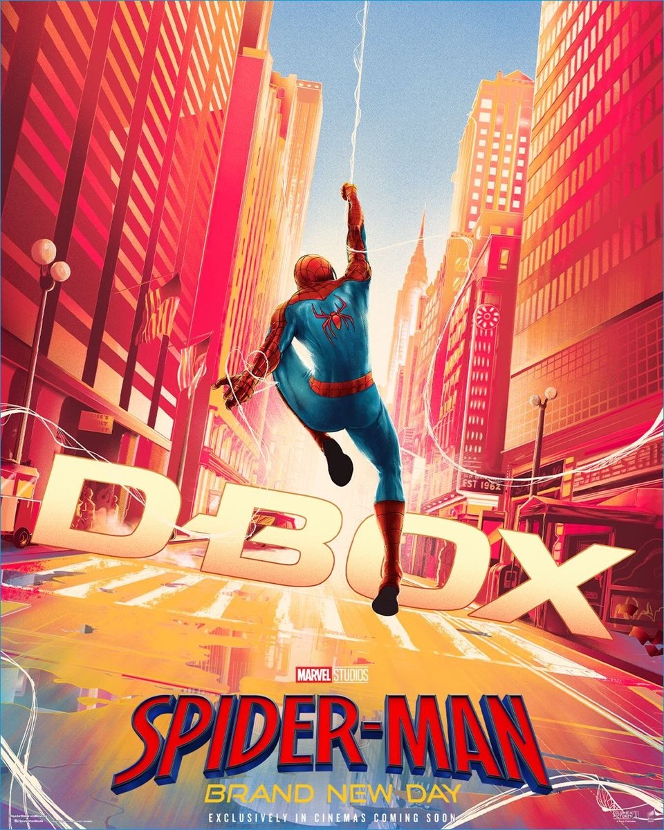 QuidVacuo's tweet photo. ¡Póster de D-BOX de ‘SPIDER-MAN BRAND NEW DAY’! https://t.co/wyRzC8i7Dj