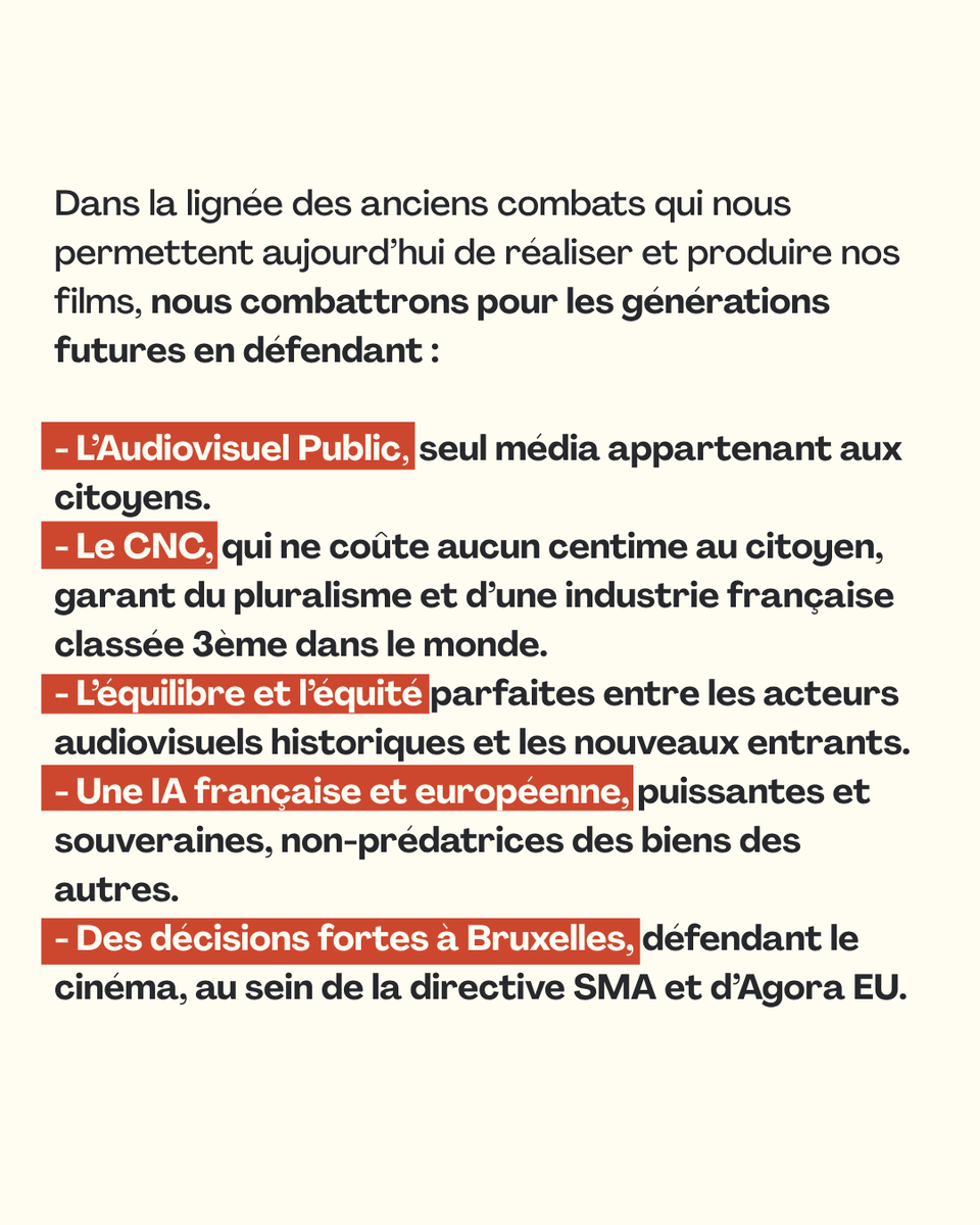 L_ARP's tweet photo. Face aux divisions, défendre une création libre, indépendante et pluraliste n’a jamais été aussi essentiel.

Les Cinéastes de L’ARP resteront unis pour protéger la culture, le cinéma français et européen, et les valeurs démocratiques qui les fondent. 🎬 https://t.co/1j8WhLF0m2