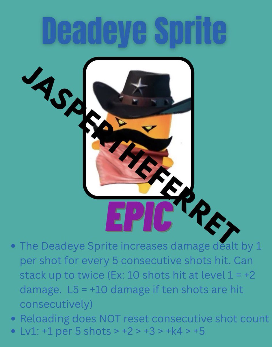 CellAldr's tweet photo. Introducing the Deadeye Sprite! I’m not great at this whole editing thing, lol.

#DesignASprite https://t.co/cf4Fh2Vl8L