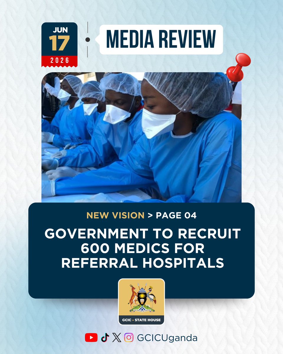NyonyoziUg's tweet photo. In today's Government News Headlines at @newvisionwire and @GCICUganda #OpenGovUg https://t.co/wkyqjYC6GU