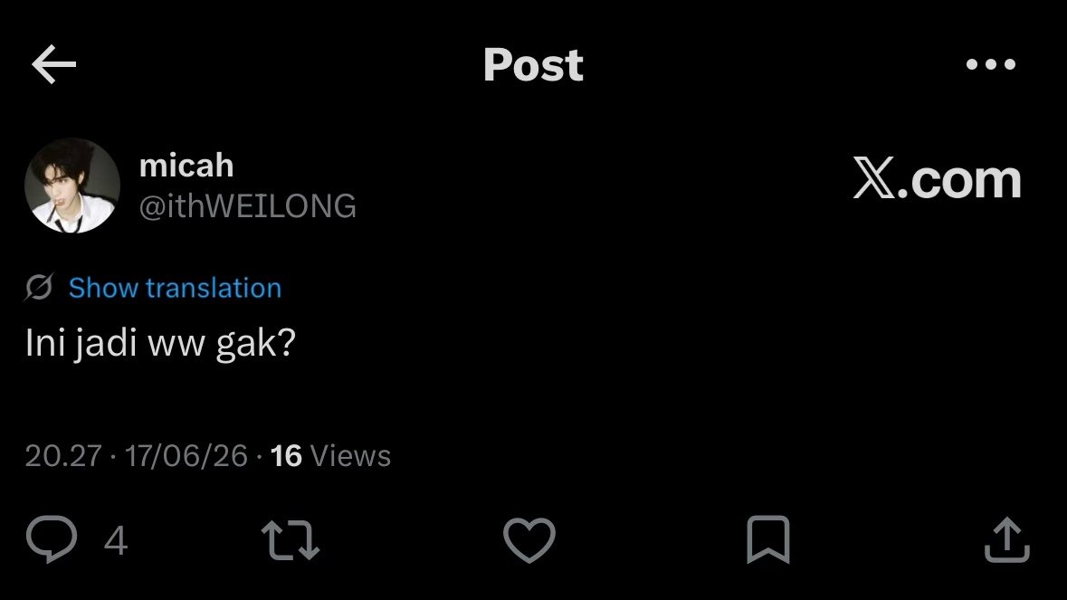 ithGYJ's tweet photo. yang lain udah pada heboh, meanwhile si micah… https://t.co/g3L1U1JKpj