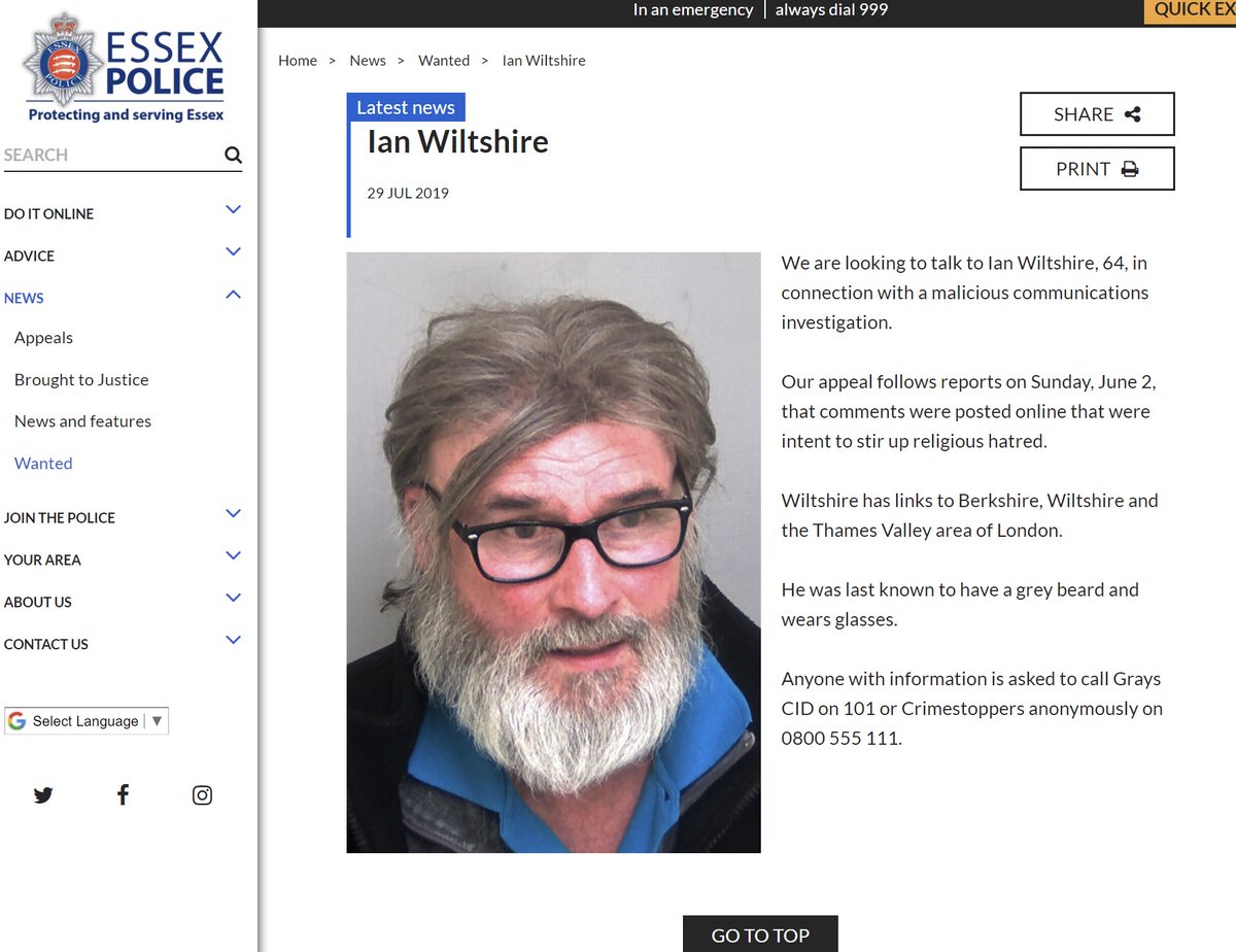 DaveAFAF's tweet photo. @Teacake4000 @MacleodMikey Lol. That's definitely not him. He's in his 70s. The pic below is him when he hid from the police in a squat long enough that the time limit to charge him ran out. He denies it, but police don't put out "Wanted" appeals for people when they know where they live. https://t.co/Zwiu7Z8KzS