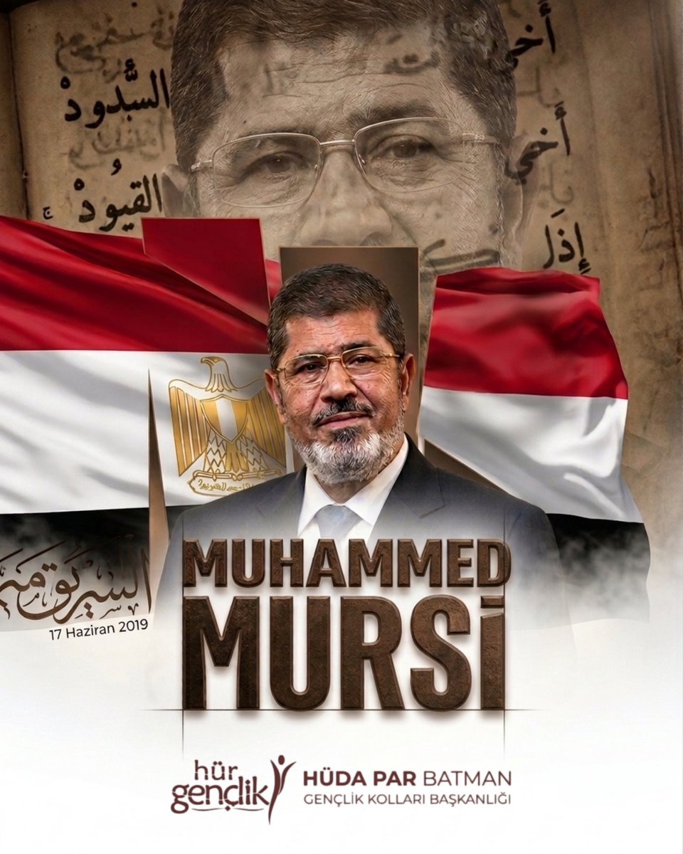 HurGenclik72_'s tweet photo. Tarih, zalimlere karşı dimdik duranları ve halkının iradesini canı pahasına savunan liderleri asla unutmaz.

Mısır'ın meşru lideri #MuhammedMursi'yi şehadetinin yıl dönümünde özlemle yad ediyoruz. https://t.co/EenE6GEOfl