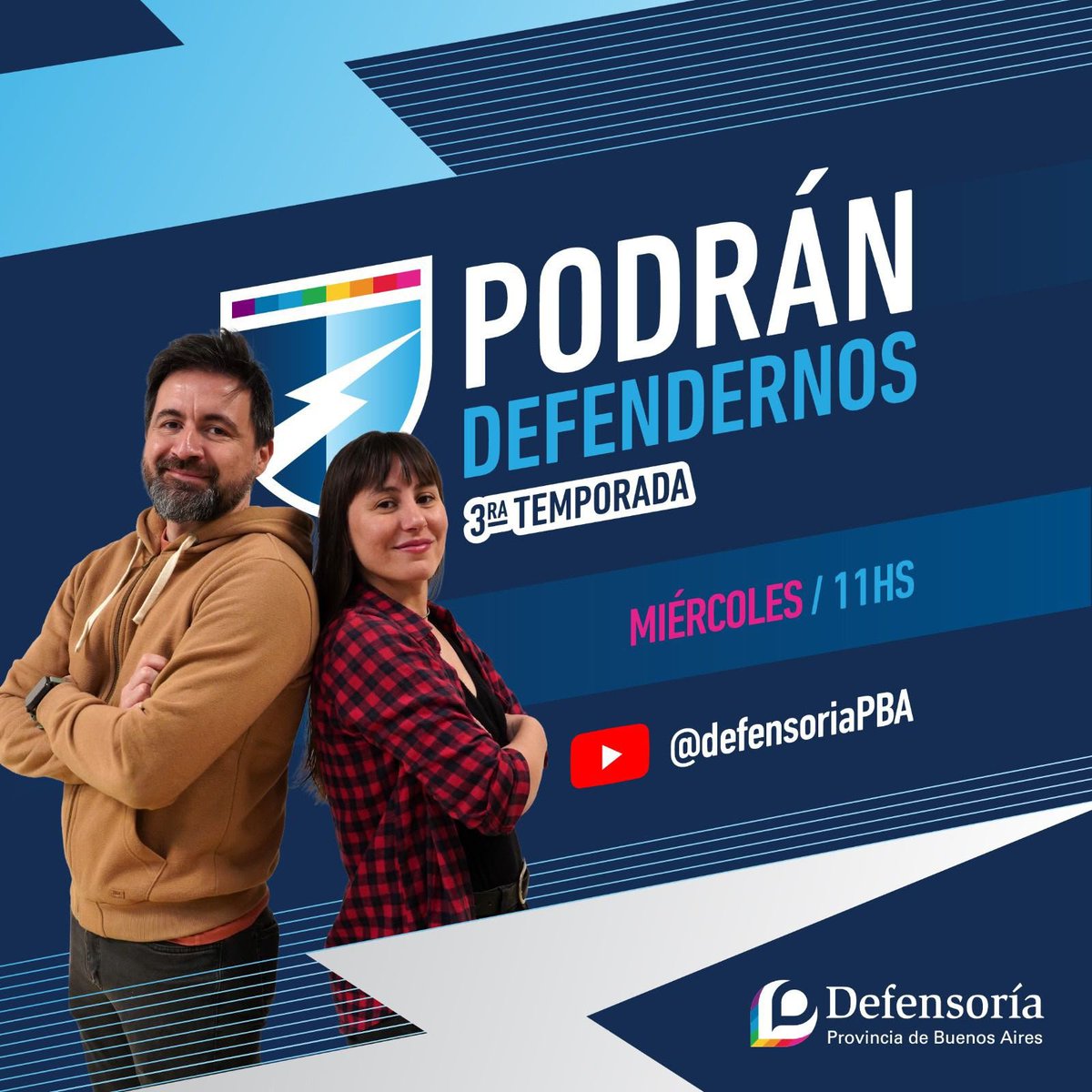 defensoriaPBA's tweet photo. 📸📱Hoy a las 11hs no te pierdas #PodranDefendernos. Hablamos de sharenting .
Sumate al streaming de la Defensoría.
📲 Miranos en vivo por nuestras redes sociales @defensoriaPBA
🔗YouTube:https://t.co/tqsCFkrfzx https://t.co/VZhVXLv77X