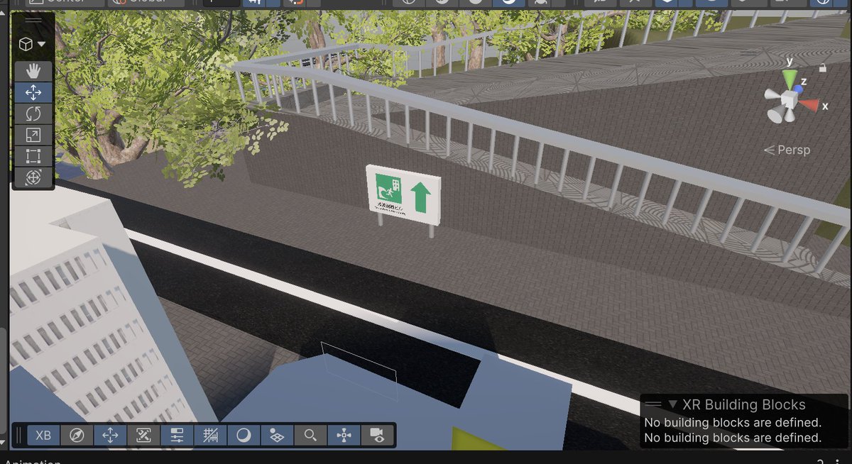 chalr_o's tweet photo. VRの、ここから見ると結構いい感じ、、！スロープ、看板、道路あたりはMayaで作って持ってきた

サイズ感はまだバラバラ😭
#Unity #VR開発 #ゲーム開発 https://t.co/lkJsyRVmiF