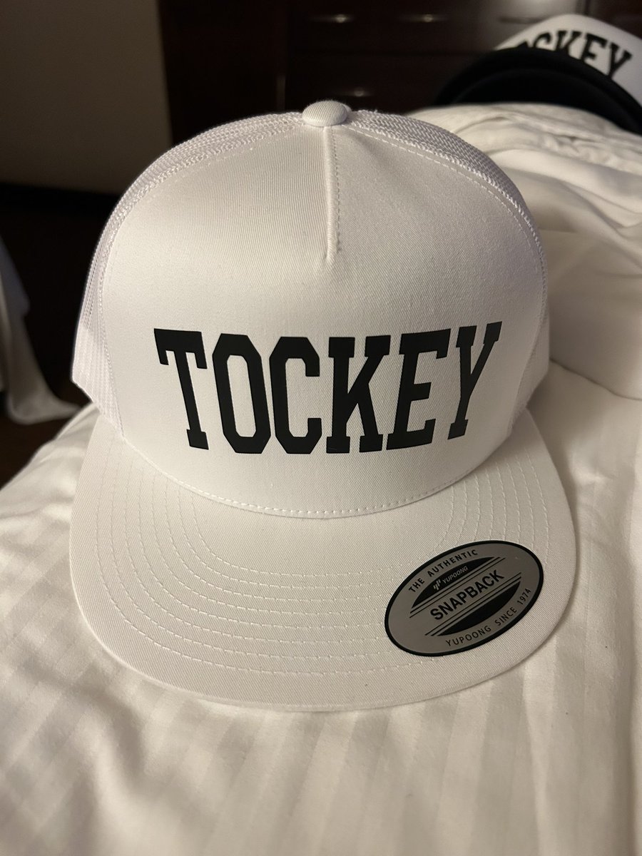 KristiGilpin2's tweet photo. If you are in Omaha and have asked If I have Tockey hats… I do now! Limited supply! 

All black trucker hat: 1 
Black and white trucker hat: 1
All white snapback: 3
All back snapbacks: 5
$22. I will be at the team hotel around 11 https://t.co/GOAWQIJdw5