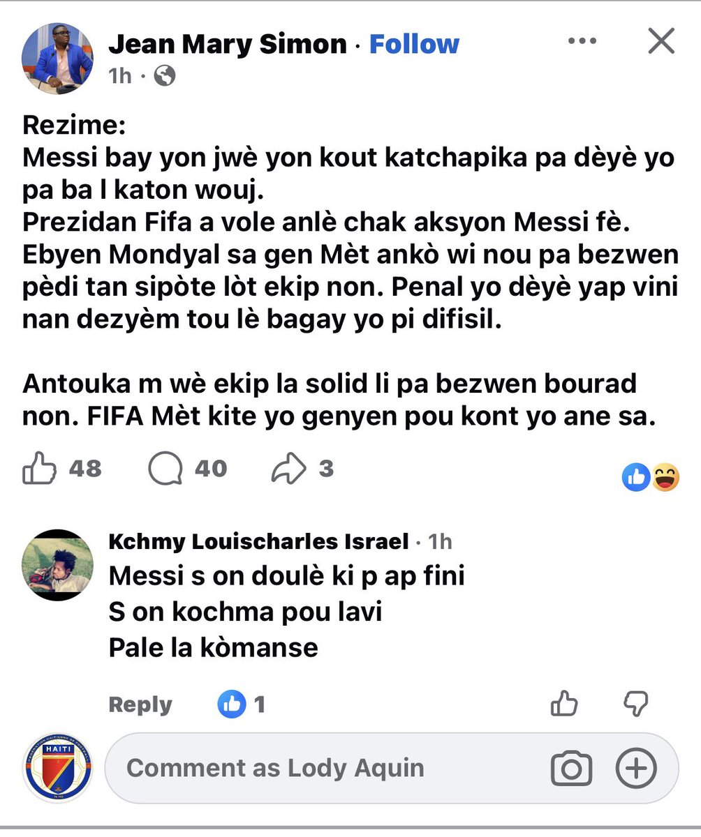 lodyaquin's tweet photo. Gen plenyen kal fet sou platfòm ble a wi🤣😂 https://t.co/kicGlK0rQy