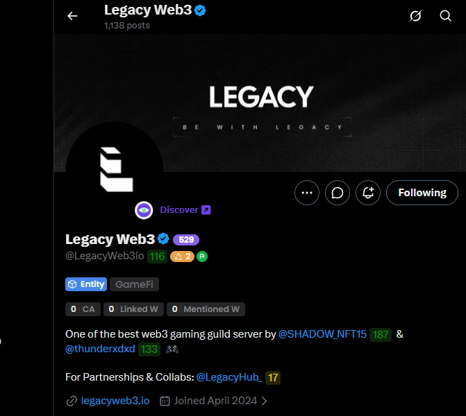 ustyianskyi's tweet photo. the environment you work in matters

since I've been consistent on X, I've built way more connections than before
that's how I ended up becoming part of @egodaox and @LegacyWeb3io

I was in Legacy before the big purge
told @SHADOW_NFT15 there were too many people there, impossible to keep up unless you lived inside it

they fixed that
it's a tighter community now and the value it produces is genuinely good

EGO DAO is the real discovery for me
@cuongisreal_ invited me about a week ago
still surprised by how much is there - tools, alpha, NFTs, raffles, I even have my own channel there

my info diet used to be just telegram channels, probably like a lot of you
that's stagnation

find people who actually want to grow, same as you