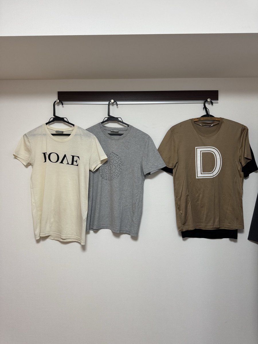 yujinabebe's tweet photo. サンローランのTシャツはヘビロテしてるけどディオールはずっと着てないからメルカリ行き。
LOVETシャツ以外はエディスリマン時代のdior homme。 https://t.co/F3TfpNzjWu