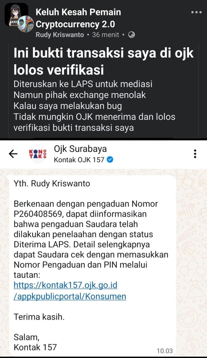 Keluh Kesah Pemain Cryptocurrency 2.0 tweet media