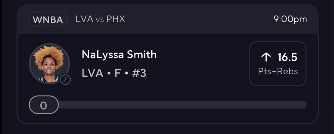Unlimited_Bets's tweet photo. WNBA PLAYER PROP FOR TONIGHT‼️🏀

NaLyssa Smith Over 16.5 PR

#wnba #prizepicks #SportsBettingX #Gambling𝕏 #playerprops https://t.co/ybMKYBIrad