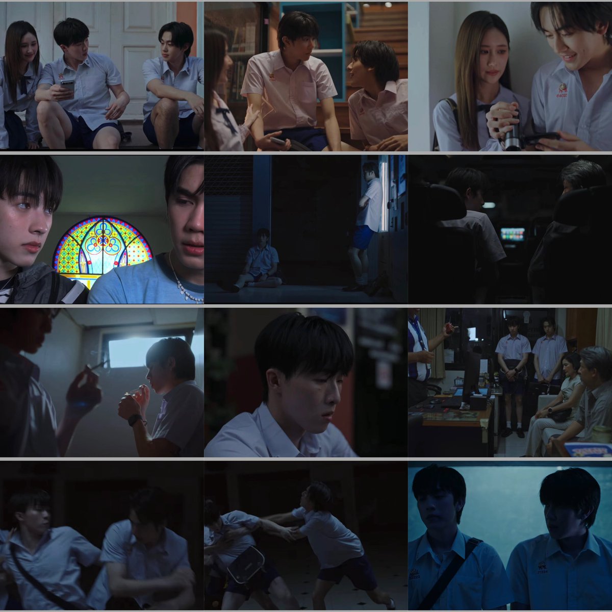 USERNEWSPX's tweet photo. วิแคะ MV กันค่ะ
#PROXIE_ขี้แง

- กัน กร คิม ชอบเจน
- กรและกันรู้ว่าเจนไม่ได้ชอบตัวเอง(และอาจจะรู้ว่าเจนชอบคิม ทดไว้ก่อน)
- กุนชอบกร
- อองชอบกุน
- อองและวิคมีปัญหาครอบครัว 🚬ในห้องน้ำ
- คิมมาเห็นและแจ้งฝ่ายปกครอง
- อองและวิคโดนเรียกเข้าห้องปกครอง
- คิมพยายามเคลียร์กับวิค
- คิมวิค 🥊
- กรเหมือนจะห้ามแต่เข้าร่วม (คิดว่ามาจากที่ทดไว้)
- 🥊 กันนัวๆ อองกับกุรช่วยกันห้าม
- พ่ออองออกมาเจอเลยกลาย้ป็นประเด็นอองกับพ่อ
- อองบอกให้กุนรู้ว่าตัวเองชอบ (สมหวังไหมแล้วแต่มุมมอง)
- ทุกคนมีแผลทั้งกายและใจแต่ร้องไห้ไม่ได้เพราะ boys don’t cry (แต่เราร้องได้ค่ะ 😭)