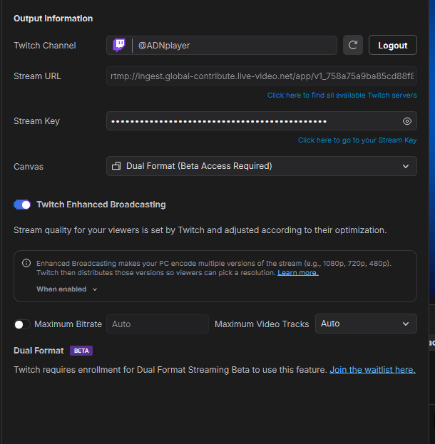 ADNplayers's tweet photo. @StreamWithMeld @Twitch  buenos señores ya estoy en la beta Twitch Dual Format gracias por permitirme crear contenido con mejor calidad gracias Dios le Pague🙏🙏 https://t.co/Z34cUlT1Vl