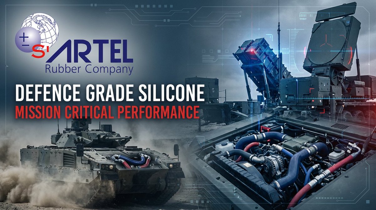 artelrubber's tweet photo. Proud to support the defence sector with hoses and assemblies approved by the Ministry of Defence and major defence manufacturers. 🛡️ #Defence #MadeInUK https://t.co/9C2OTRNPTg