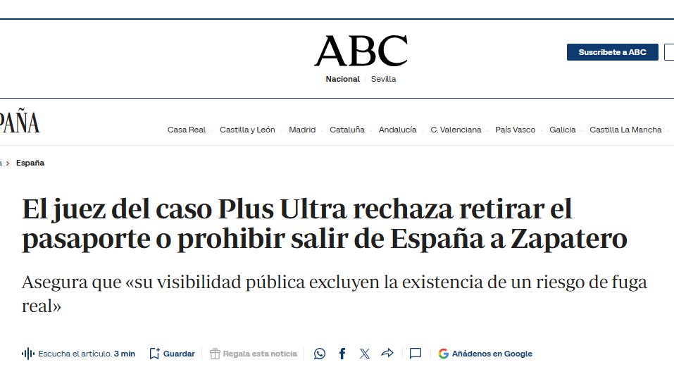 dave73es's tweet photo. Zapatero declara hoy en la Audiencia Nacional. Anticorrupción pide retirada de pasaportes y comparecencia cada 15 días.
Va a salir mucho ruido sobre "hito histórico". Vamos a ignorar el ruido y mirar la estructura. https://t.co/7d5EXgjNCu