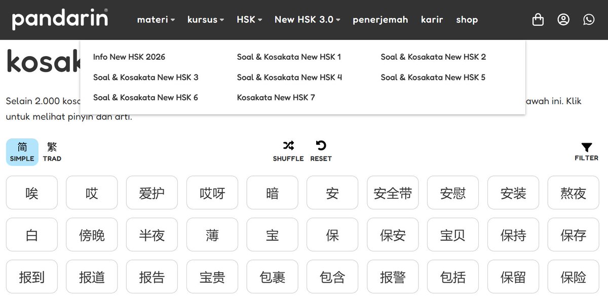 Kukuliyuk's tweet photo. Buat kamu yang mau belajar Mandarin secara otodidak, ini ada website dan aplikasi GRATIS yang cocok banget untuk kamu‼️🤩

1. Channel Youtube Say Ninhao - Chinese learning: cocok untuk melatih listening, belajar Daily Chinese, kursus HSK 1–6 berbasis textbook, hingga materi Business Chinese.

2. Website Pandarin: belajar kosakata berdasarkan HSK 2.0 dan HSK 3.0. Disini juga ada contoh2 soal dan jawaban sesuai level HSK.

3. Aplikasi CE-DICT di playstore: kamus mandarin bisa digunakan untuk cari kosakata mandarin melalui pinyin atau English. Ada juga step2 cara tulis hanzinya.

4. Aplikasi Pleco di playstore: kalau ini kamus juga, kelebihannya bisa cari kosakata mandarin dengan menulis hanzi langsung tanpa pinyin.

5. Website Flashcardo: belajar pakai flashcard untuk mempercepat proses menghafal.